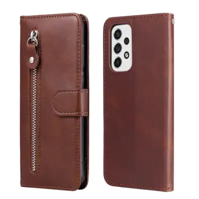 Mobile Phone Leather Case Zipper Wallet Card Holder Protective Case