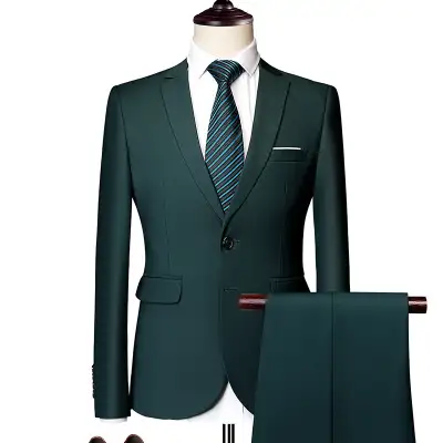 New Men's Business Casual Suit Suit Two-piece Set