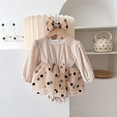 Baby Rompers Polka Dot Triangle