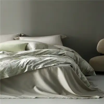 American Retro Style Long-staple Cotton Yarn-dyed Four-piece Jacquard Beddings