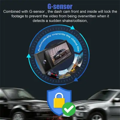 WIFI Driving Recorder Three Lens Mobile Phone APP Interconnection Night Vision Large Wide Angle