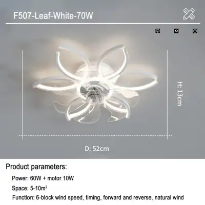 Light Luxury Household Intelligent Suction Fan Lamp