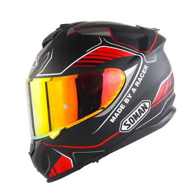 Motorcycle Full Face Helmet Motorcycle Riding Double Lens Full Cover Helmet