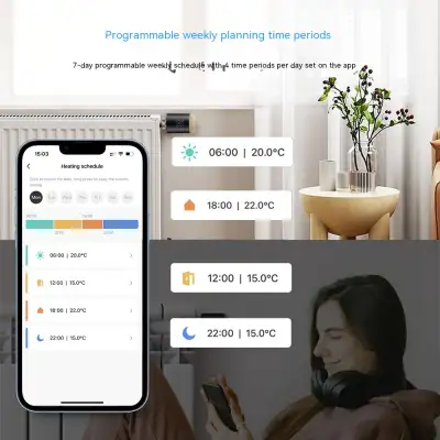 Graffiti Wifi Thermostatic Valve Mobile App Remote Control Smart Temperature Controller
