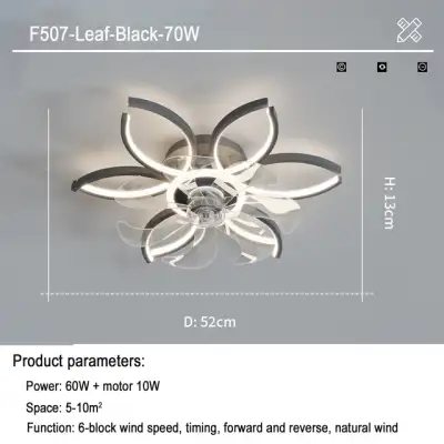 Light Luxury Household Intelligent Suction Fan Lamp