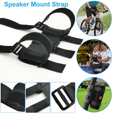 Bluetooth Speaker Mount Bike Adjustable Strap Accessories For Golf Cart Bicycle