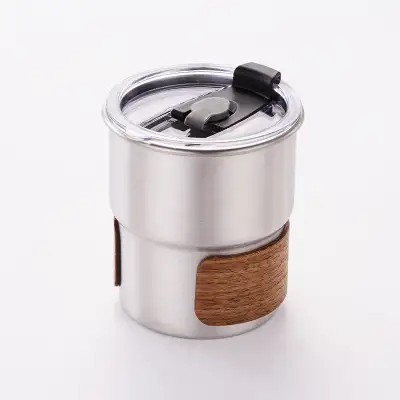 Outdoor Anti-scald Camping Cup 304 Stainless Steel Water Cup