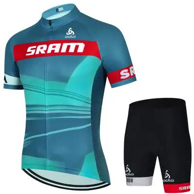 Men's Mesh Thin Sports Short Sleeve Cycling Suit