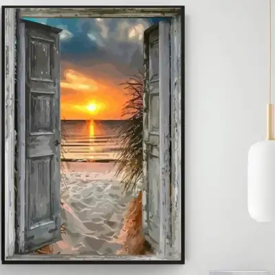 Digital Oil Painting Color Filling Frameless Decoration