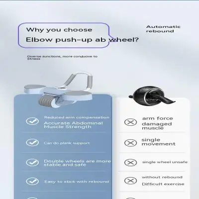 Plate Supported Abdominal Wheel Elbow Trainer