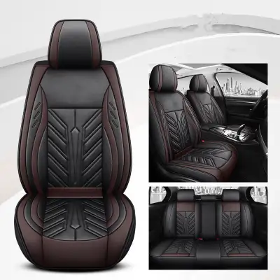 All-inclusive Wear-resistant Full-leather Contrast Stitching Car Seat Cushion