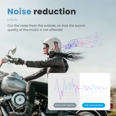 Bluetooth Wireless Headset For Motorcycle Helmet