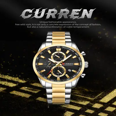 Men's Steel Belt Six-pin Chronograph Quartz Watch