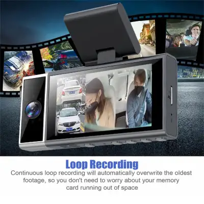 WIFI Driving Recorder Three Lens Mobile Phone APP Interconnection Night Vision Large Wide Angle