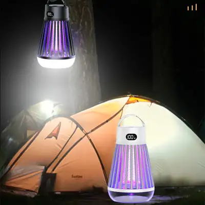 Digital Display Mosquito Killer Lamp Electric Shock Mosquito Trap Light Radiationless Insect Repellent Trap For Bedroom Outdoor Summer Gadgets