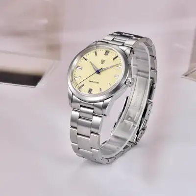 Simple Waterproof Men's Second Sweeping Starry Sky Steel Belt Quartz Watch