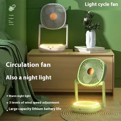 Desktop Portable Usb Light Folding Wall Hanging Little Fan