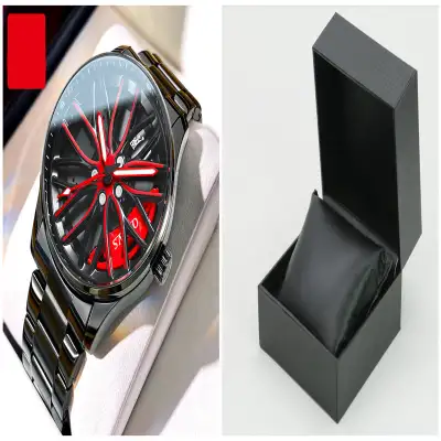 Men's Fashion Hollowed-out Luminous Waterproof Quartz Watch