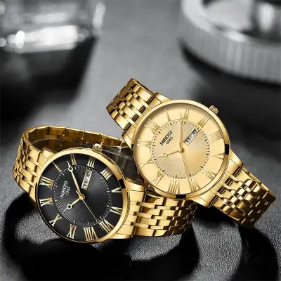 Men's Fashion Simple Steel Belt Quartz Watch