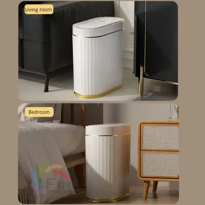 Smart Trash Can With Lid For Bedroom And Living Room Kitchen Storage Box Trash Can Induction Small Car Box Automatic Smart Dustbin Smart Trash Bin