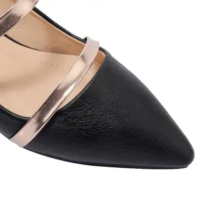 Pointed Toe Strap Flat Casual Shoes