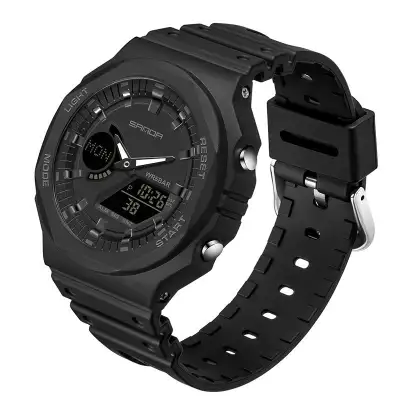 Multifunctional Sports Waterproof Double Display Electronic Watch