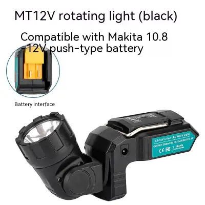 Rechargeable LED Universal Rotating Flashlight