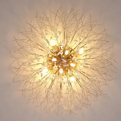 Dandelion Bedroom Crystal Ceiling Lamp