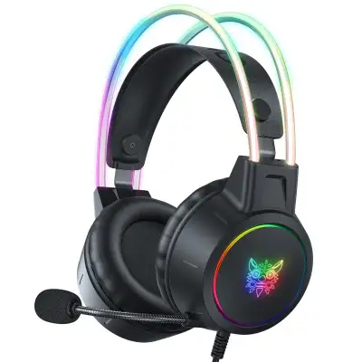 Game Earphone Headset E-sports Wired Computer RGB Luminous