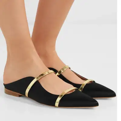 Pointed Toe Strap Flat Casual Shoes