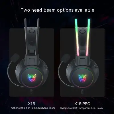 Game Earphone Headset E-sports Wired Computer RGB Luminous