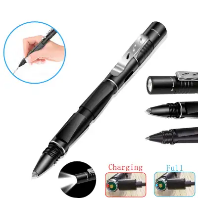 3 In 1 Multifunctional Tactical Penlight USB Rechargeable Flashlight