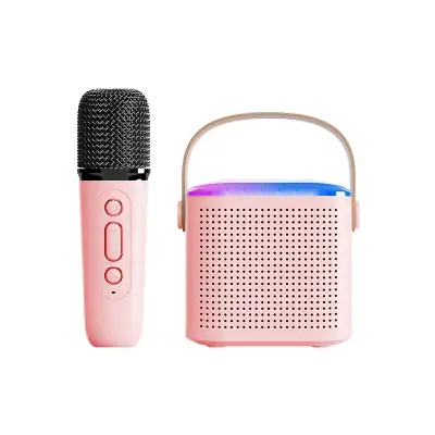 Desktop With Light Bluetooth Karaoke Audio With Microphone