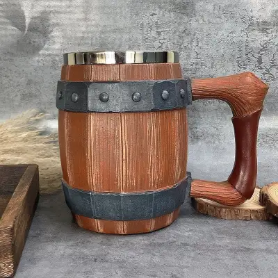 Simulation Barrel Cup Creative Large Capacity Beer Mug