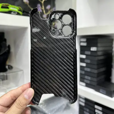 Forged Pattern Carbon Fiber Phone Shell