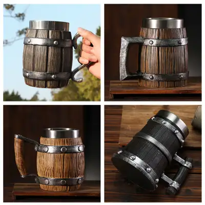 Simulation Barrel Cup Creative Large Capacity Beer Mug