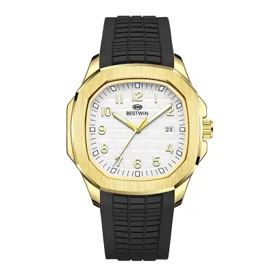 Fashion Sports Silicone Strap Alloy Watch