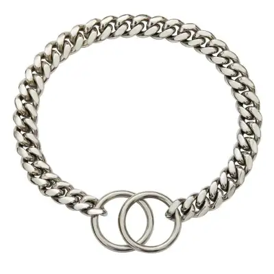 Pet Supplies Stainless Steel Drag Chain Double Ring