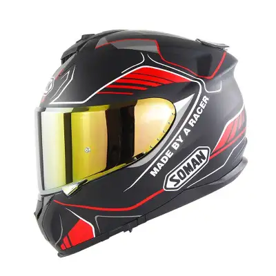 Motorcycle Full Face Helmet Motorcycle Riding Double Lens Full Cover Helmet