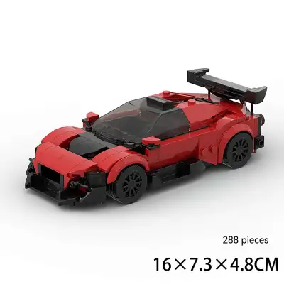 Running Car Building Block Small Particle MOC Puzzle Technology DIY Toy