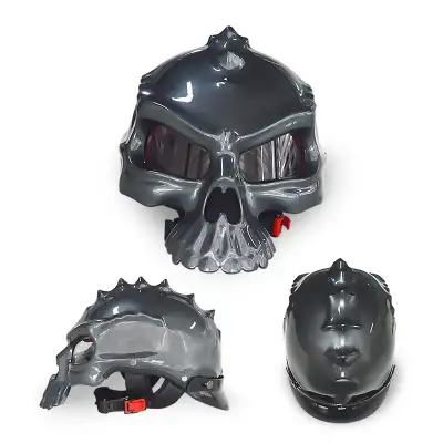 Skull Helmet Double-sided Change Wear Personality Art Helmet