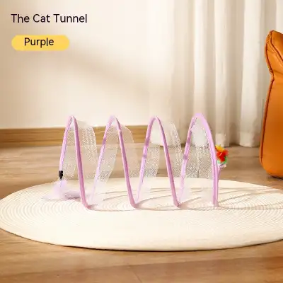 Foldable Cat Tunnel Telescopic Maze Toy