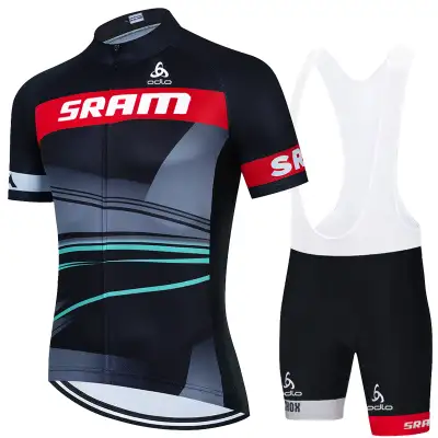 Men's Mesh Thin Sports Short Sleeve Cycling Suit