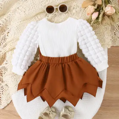 Fashion Irregular Skirt For Girls Suit