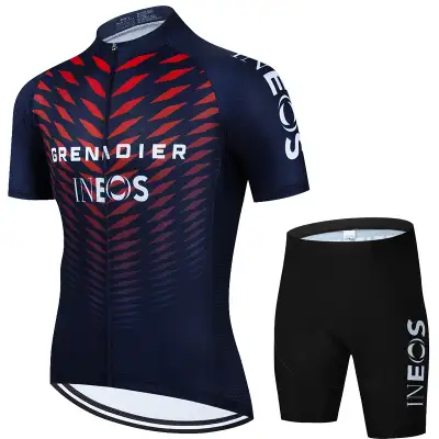 Men's Mesh Thin Sports Short Sleeve Cycling Suit