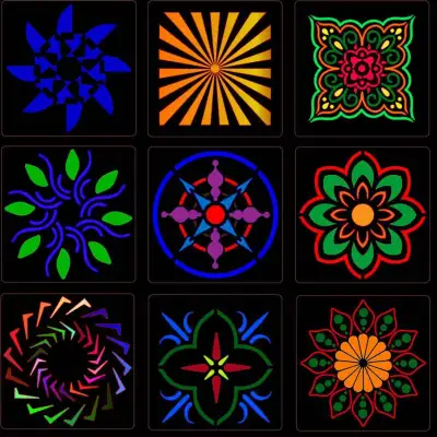 Mandala Painting Template 36 Auxiliary Wall Painting Spray Painting DIY Hollow Template