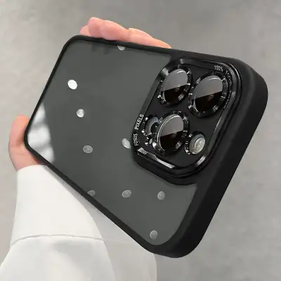 Magnetic Phone Case Comes With Lens Protector Transparent Drop-resistant