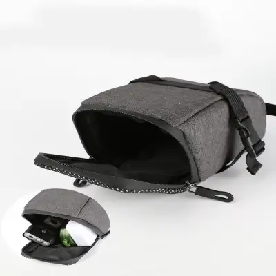 Warning Bicycle Saddle Bag With Light