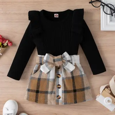 Fashion Preppy Style Girls Suit