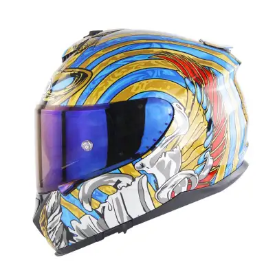 Motorcycle Full Face Helmet Motorcycle Riding Double Lens Full Cover Helmet